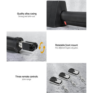 Lockmaster | Single Swing Gate Opener | 20W | Full Solar Power Automatic | 300KG 5M