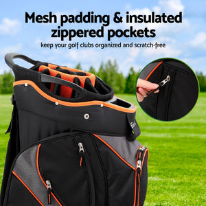 14 Ways Dividers | Golf Bag Stand | Insulated Carry Bag | Zippered Rain Cover