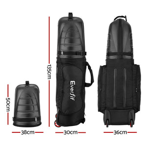 Everfit Golf Travel Bag | Airline Approved | Hard Case with Wheels | Foldable