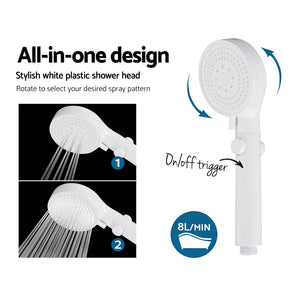 Devanti Gas Water Heater | Portable LPG | 8L/Min | With Pump | Grey