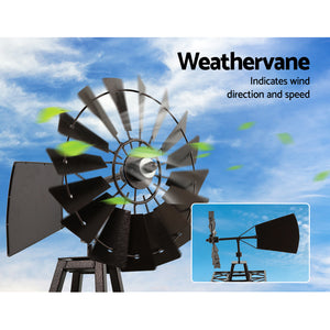 Garden Windmill | 160cm | Metal Ornaments | Outdoor Decor | Ornamental Wind Mill