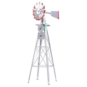Garden Windmill | 4FT 146cm | Metal Ornaments | Outdoor Decor | Ornamental Windmill