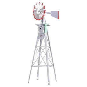 Garden Windmill | 8FT | 245cm | Metal Ornaments | Outdoor Decor | Ornamental Wind Mill