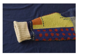 Colourful Hippie Patchwork Flower Sweater | Free Size