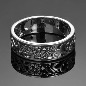 925 Silver Forest Goddess Finger Ring | Sizes 6-10