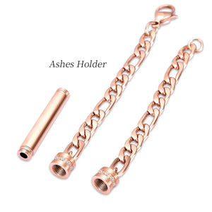 Cremation Bracelet for Ashes | Stainless Steel With Cylinder Storage