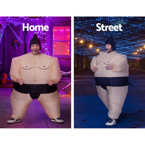 Inflatable Sumo Costume | Adult Suit | Blow Up Party Fancy Dress | Halloween Cosplay