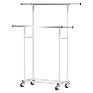 Artiss Clothes Rack | Double Rod | Coat Stand Airer | Adjustable Hanger