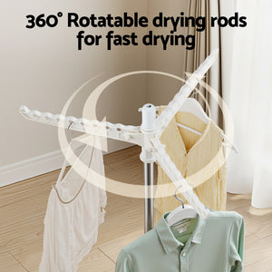 Foldable Clothes Airer | Rotating Hanger Rack | 163cm Height