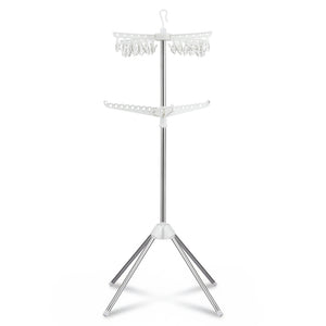 Clothes Airer Rack | 2 Tier | Rotatable Hanger | Foldable