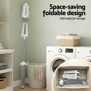 Clothes Airer Rack | 2 Tier | Rotatable Hanger | Foldable
