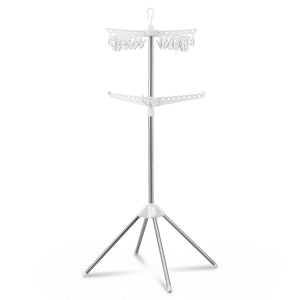 Clothes Airer Rack | 2 Tier | Rotatable Hanger | Foldable