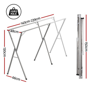 Clothes Rack | Adjustable Foldable | Steel Garment Stand