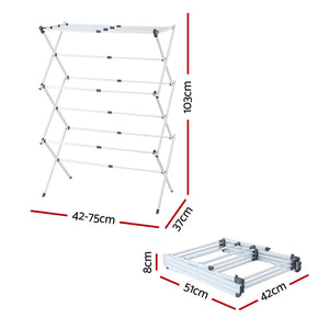 Artiss Clothes Rack Foldable Airer Drying Rack Portable No Assembly Required