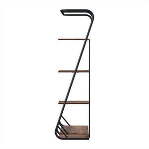 Artiss Clothes Rack Coat Stand 172cm 4-Tier Walnut