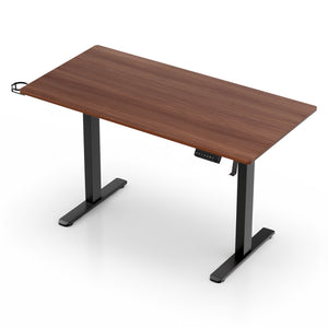 Motorised Standing Desk | Dual Motor Electric | 140cm | Walnut Finish