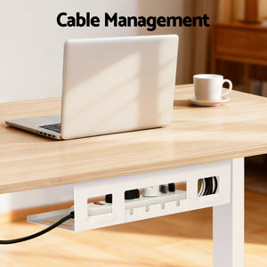 Sit-Stand Desk | Touch Control Electric | 140cm | Oak Finish