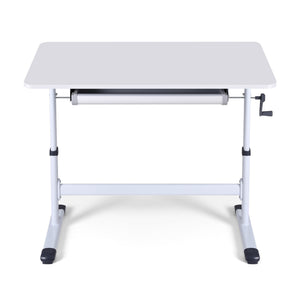 Standing Desk | Height Adjustable | 100cm Workstation | White