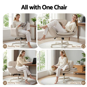Standing Desk & Chair Set | 140cm Electric Desk with Cross Legged Office Chair
