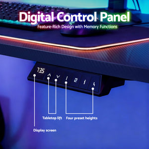 Electric Sit-Stand Desk | 140cm | Motorised Height Adjust | Workstation
