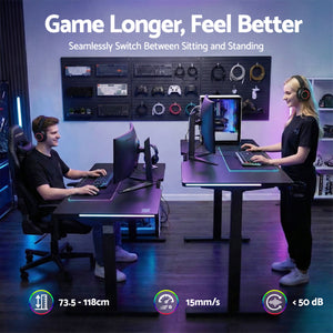 Electric Sit-Stand Desk | 140cm | Motorised Height Adjust | Workstation