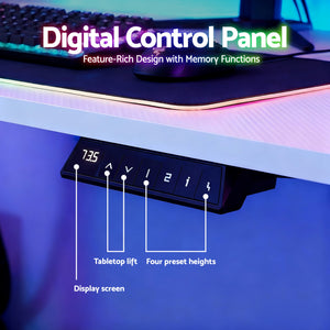 Height Adjustable Standing Desk | 140cm | Gaming & Home Office