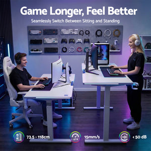 Height Adjustable Standing Desk | 140cm | Gaming & Home Office