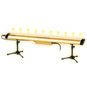 HI-PAR Understorm Under-Canopy LED Grow Light | 200W Full Spectrum | PPF >507 µmol/s | 2.52 µmol/J | IP65 | Includes Manual Dimmer + Stands