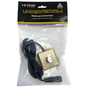 HI-PAR Understorm Under-Canopy LED Grow Light | 200W Full Spectrum | PPF >507 µmol/s | 2.52 µmol/J | IP65 | Includes Manual Dimmer + Stands