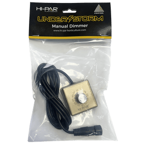 HI-PAR Understorm Under-Canopy LED Grow Light | 200W Full Spectrum | PPF >507 µmol/s | 2.52 µmol/J | IP65 | Includes Manual Dimmer + Stands