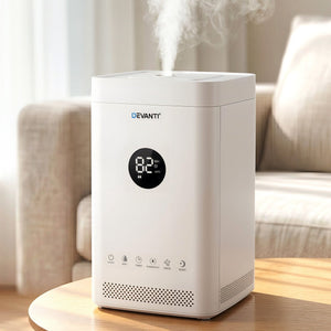 Ultrasonic Humidifier | 3.5L Top Fill Air Purifier | White