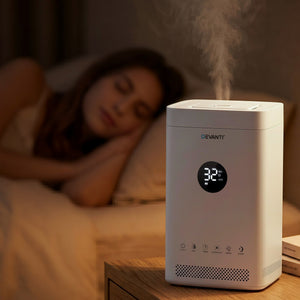 Ultrasonic Humidifier | 3.5L Top Fill Air Purifier | White
