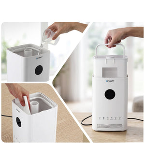 Ultrasonic Humidifier | 3.5L Top Fill Air Purifier | White