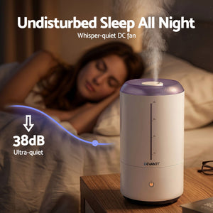 Ultrasonic Humidifier | 4L Top Fill Aroma Diffuser | White