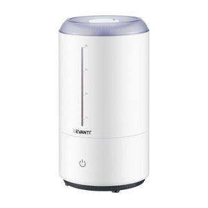 Devanti Ultrasonic Humidifier Aroma Diffuser Top Fill Quiet Bedroom 4L White