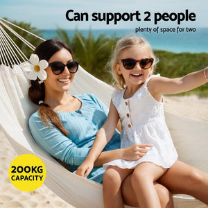 Hammock Bed | Travel Bag | Outdoor Lounge Chair | Cream