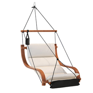 Hammock Chair | Wooden Hanging | Indoor Outdoor Lounge | Patio
