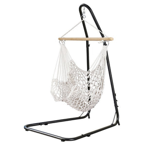 Hammock Hanging Chair | Heavy Duty Steel Stand | Outdoor Swing Chair | Garden Relaxation Seat