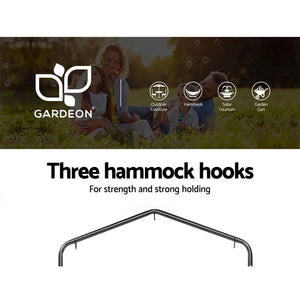 Gardeon Outdoor Hammock Chair | w/Stand | Hanging Hammock with Pillow | Cream
