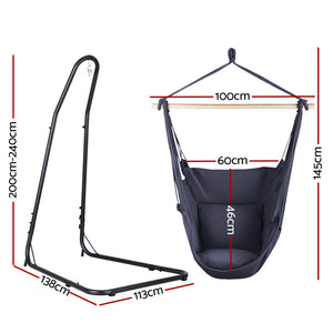 Hammock Chair with Heavy Duty Steel Stand