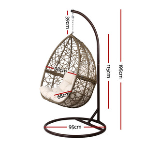 Brown Garden Hanging Swing Chair