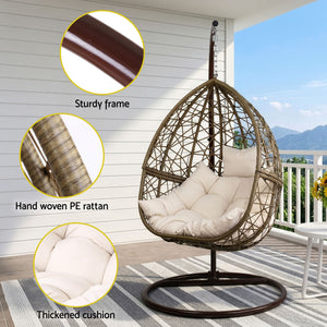 Brown Garden Hanging Swing Chair