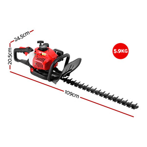 Petrol Hedge Trimmer | 25.4CC | 24" Dual Blade | Tree & Grass Garden Tool
