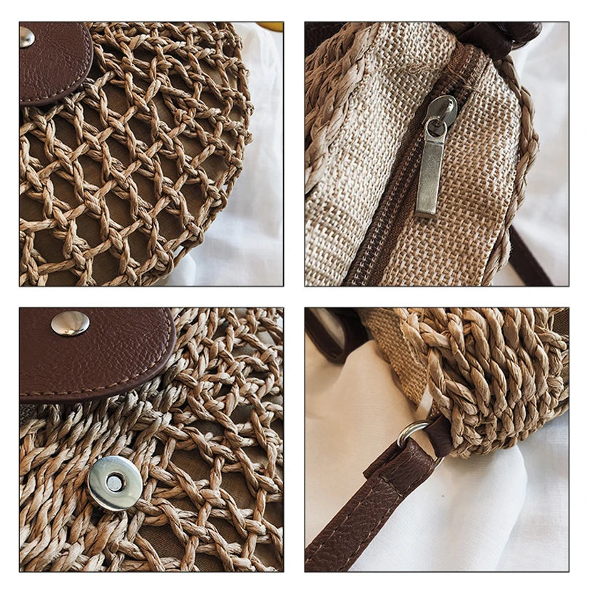 Cute Women's Hippie Handmade Woven Summer Beach Bag