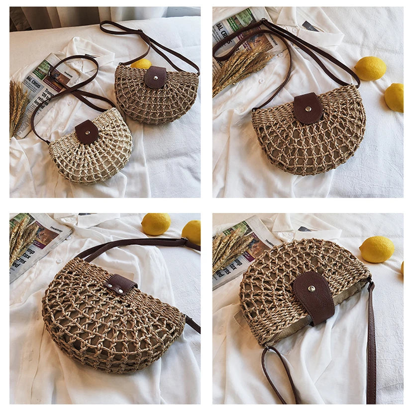 Cute Women's Hippie Handmade Woven Summer Beach Bag