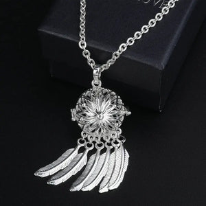 Bohemian Dream Catcher Necklace With Harmony Ball Pendant | Various Colours