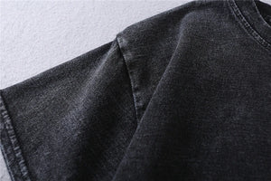 Women's Washed O-Neck Crop Top Surfing Tee | Sizes S-XL