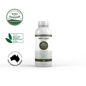 Happy Soils™ Hydro Seaweed 1L | 100% Organic One-Part Nutrient for Hydroponics