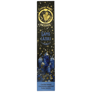 Hari Darshan Crystal Magic Lapis Lazuli Incense | 12 x 15g Packets | Jumbo Resin Sticks with Healing Lapis Crystals