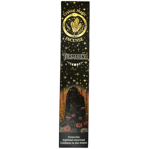 Hari Darshan Crystal Magic Tourmaline Incense | 12 x 15g Packets | Jumbo Resin Sticks with Protective Tourmaline Crystals